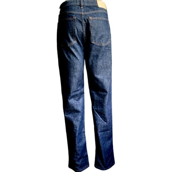 Everlane The High Rise Straight Jean 29/30.5 x 32.5 Regular Dark Blue Denim  21E - Picture 7 of 11